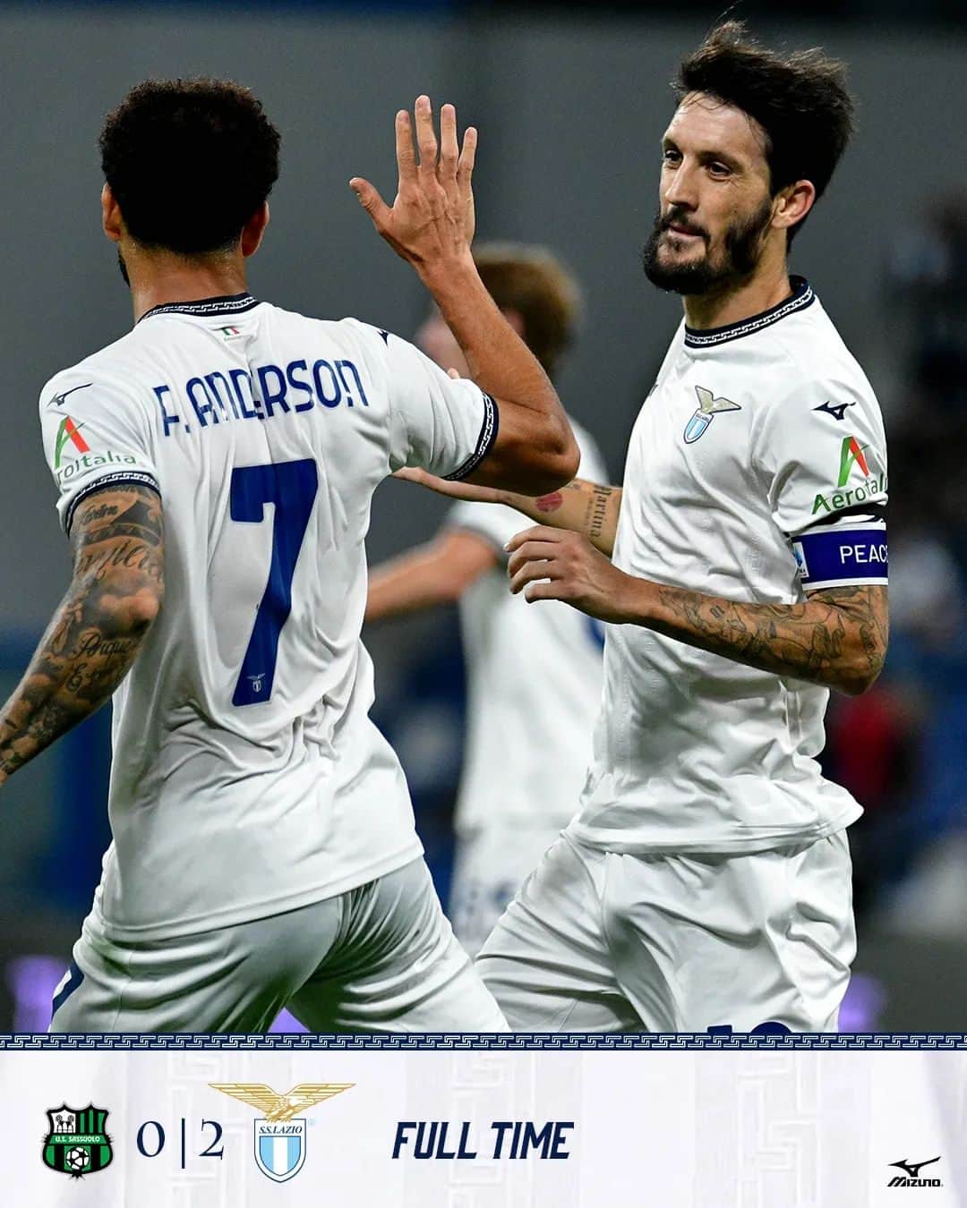 SSラツィオのインスタグラム：「YEEEEEES ✅  #SassuoloLazio  #CMonEagles 🦅」