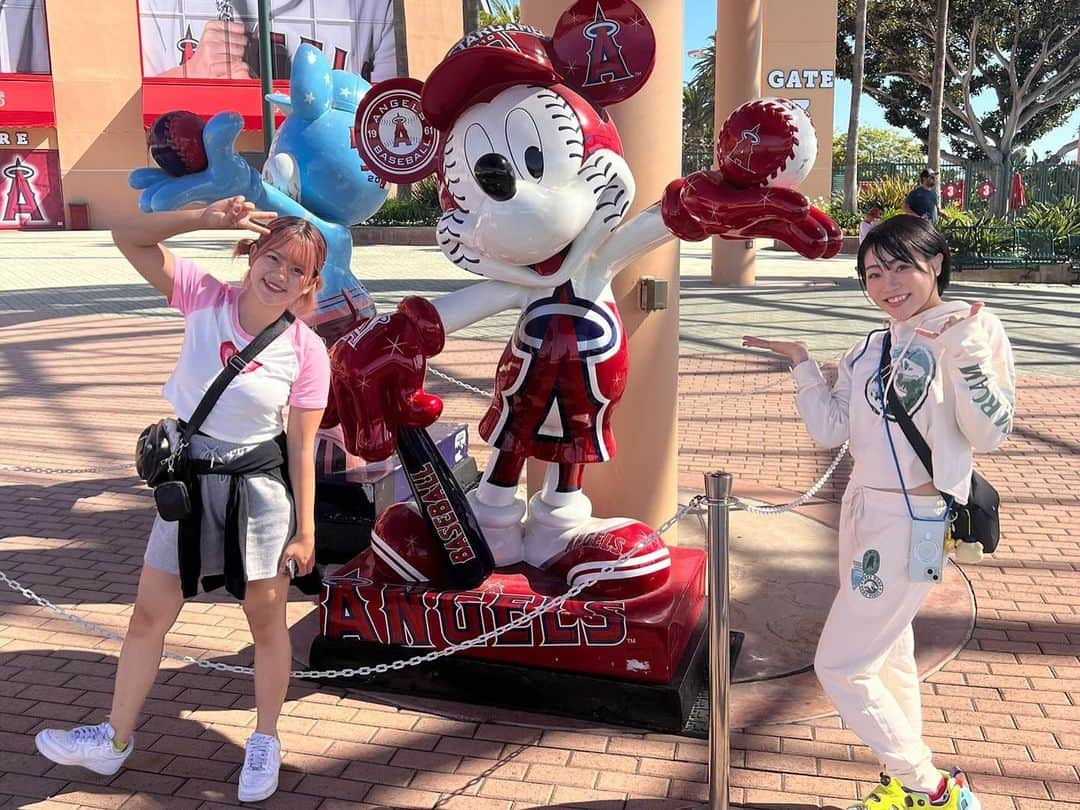 梅咲遥さんのインスタグラム写真 - (梅咲遥Instagram)「#angelstadium  #大谷翔平 🇺🇸⚾️ 多恵さんと行かせて頂きました💚」10月22日 6時43分 - umesaki_haruka