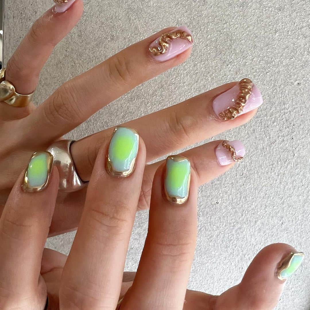 inthinkのインスタグラム：「🌏💞🍃 Designed by @maishimizu_kk  120min design  course  ＿＿＿＿＿＿＿＿＿＿＿＿＿＿＿＿＿＿＿＿  ℡ 03-6418-5091  〒150-0001 東京都渋谷区神宮前6-23-6浅井ビル5F  inthink」