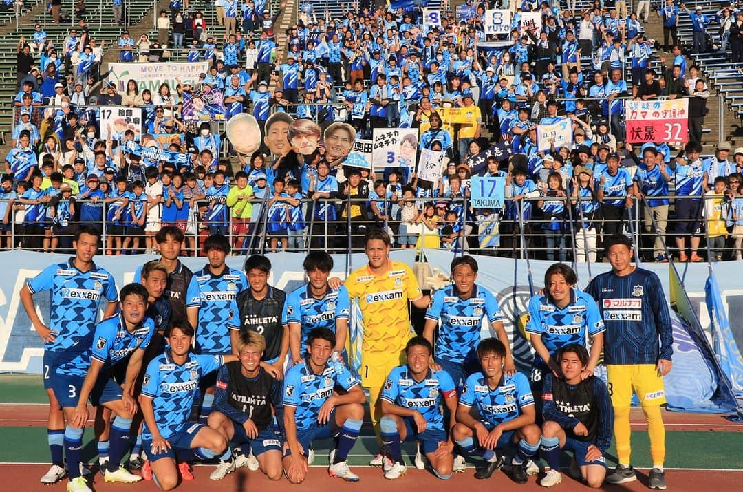 カマタマーレ讃岐のインスタグラム：「🔥WIN🔥  🗓10/22（日）14:00 KICKOFF 🏆明治安田生命J3リーグ第32節 🆚#ギラヴァンツ北九州  ⚽️1-0  #ALLFORSANUKI  #カマタマーレ讃岐  11/5長野戦チケット販売中🎟️ http://jleague-ticket.jp/club/km/」