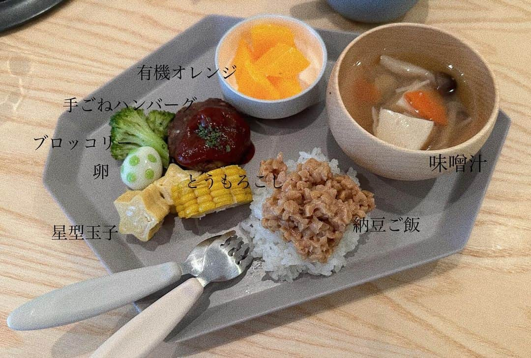 瀬戸サオリのインスタグラム：「息子ご飯🍚👦🏻🍴  子育てって奥深くて 悩んだり考えたりすること 沢山あるけど 正しさも大事だけど 楽しさを大切にしたい🫶🏽  明日も沢山の楽しいが 溢れてますように〜🌈☁️  #有機野菜  #オーガニック #saori_cooking」