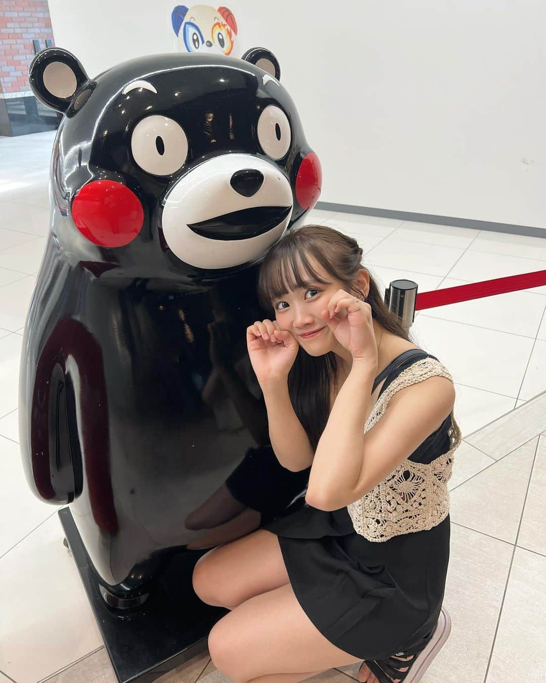 奥村梨穂のインスタグラム：「広い世界にたった一人の私の好きなあなたへ。 . . . #kumamoto #kumamon」