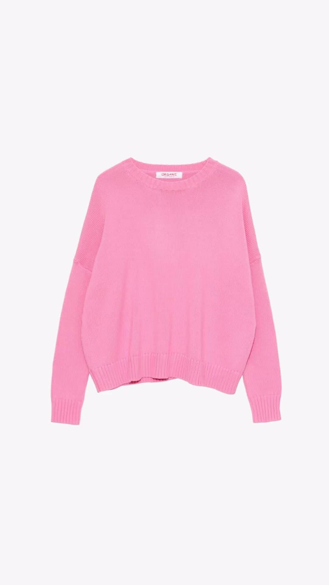 オーガニックバイジョンパトリックのインスタグラム：「Back In Stock  Our Cotton Wide Pullover restocked in pink, green, and navy」