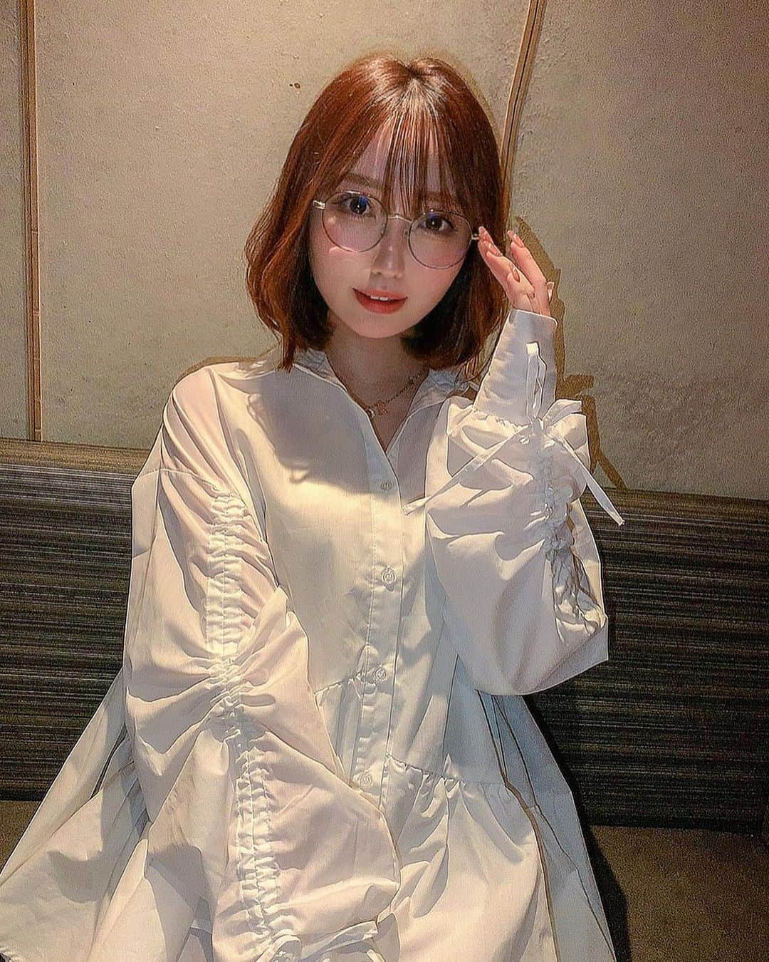 柳田なつみさんのインスタグラム写真 - (柳田なつみInstagram)「メガネ🥸♡ ・ ・ #メガネ女子 #zoff #グレイル　#グレイル購入品 #grl #ワンピース」10月22日 22時01分 - nachu_nemu