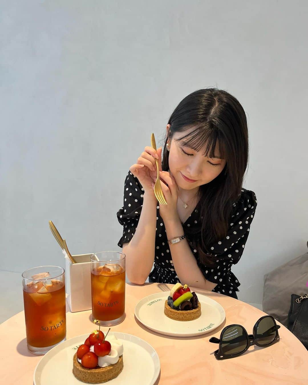 駒木結衣のインスタグラム：「休日のカフェ活🍒☕️」