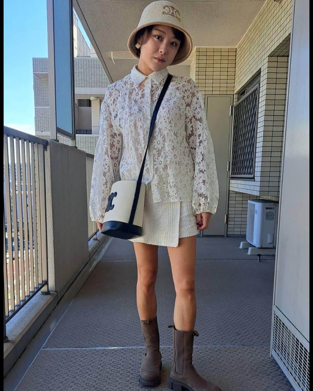 野田すみれのインスタグラム：「今日の私服😊 たまーには リフレッシュBBQ🍖 楽しもー☺️❤️」