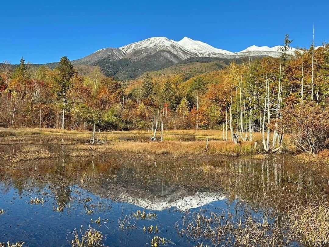 JAPANさんのインスタグラム写真 - (JAPANInstagram)「Reflection of Mount Norikura in lake Maime」10月22日 17時23分 - japan_gram