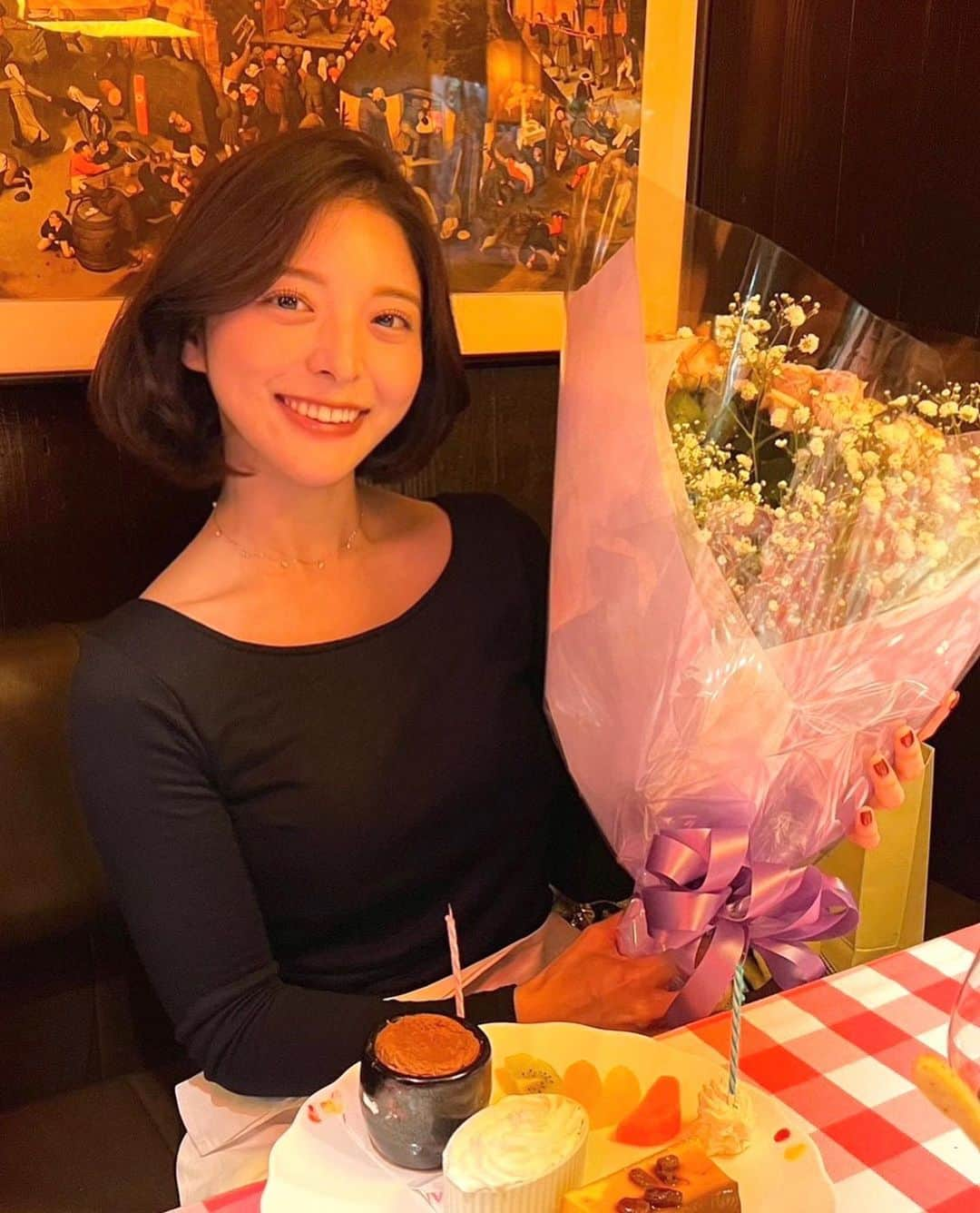 天野一菜のインスタグラム：「27🎂💐」