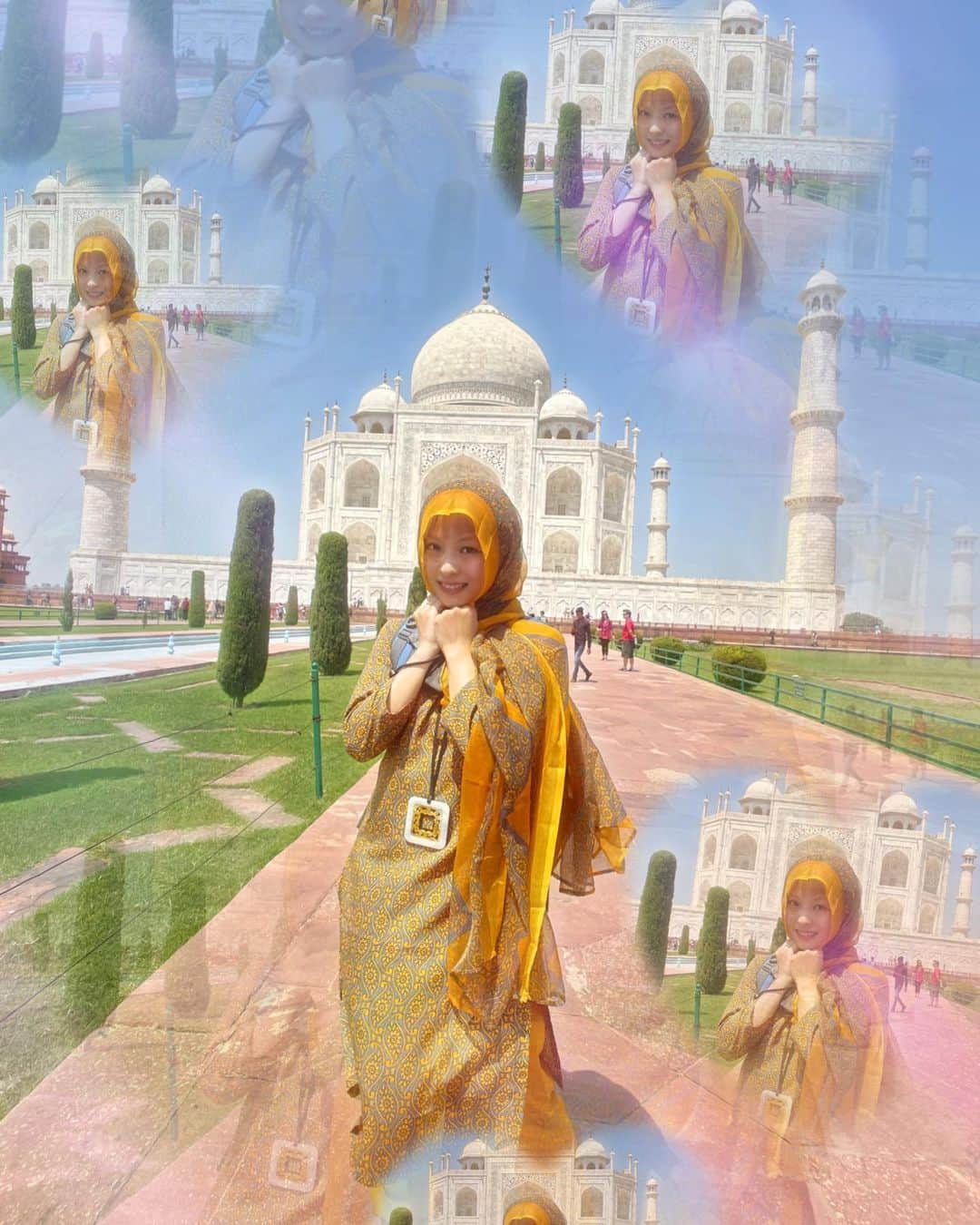 野村舞鈴さんのインスタグラム写真 - (野村舞鈴Instagram)「INDIA🇮🇳Taj Mahal 「♡ひとりの女性が愛されたという概念♡」  ブイログyoutube大公開🎀  #インド #アーグラ #インド旅# タージマハル #インド旅行 #india #indiapictures #TajMahal #agra #vlog」10月22日 17時58分 - marin_murabito