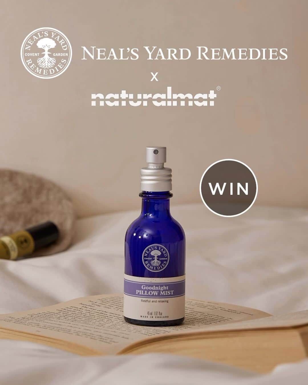 Neal's Yard Remediesのインスタグラム：「Did somebody say Giveaway? 👀 💤💙  We’ve teamed up with @naturalmatuk to offer one lucky winner a Neal’s Yard Remedies x Naturalmat Organic Sleep Bundle worth up to £750!   💙 For your chance to win, simply visit the link in our bio 💙   Our winner will receive two Naturalmat Organic Wool Pillows, an Organic Wool Duvet, and a Washable Wool Mattress Protector, plus Neal’s Yard Remedies’ Goodnight Pillow Mist, Seaweed and Arnica Bath Salts, Aromatic Foaming Bath, and an Frankincense Intense™ Age Defying Overnight Mask.  For a chance to win, entrants must submit the online form. Deadline for entries is 5th November 2023 at 23.59. T&Cs apply, follow the link in our bio to find out more. ______________________________________________」
