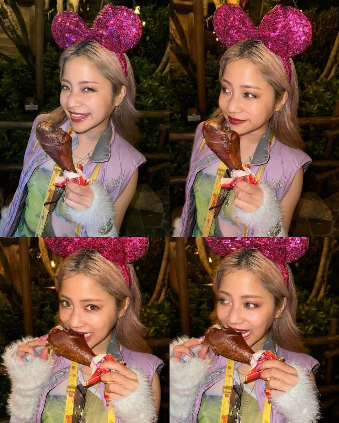 hibikiのインスタグラム：「めーちゃくう🐭🏰🍗」