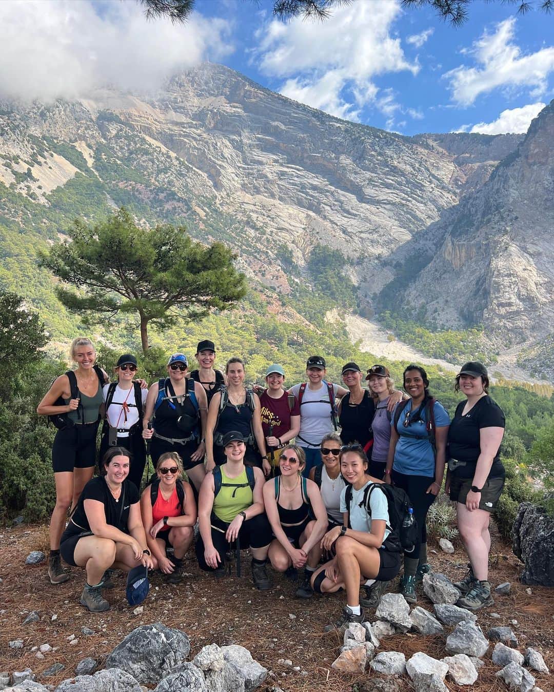 Zanna Van Dijkさんのインスタグラム写真 - (Zanna Van DijkInstagram)「🇹🇷 Turkey Photo Dump 🇹🇷  What a country, what a squad, what a week!  I’ve honestly had the BEST time hosting my group hiking trip exploring the Lycian Way in Turkey. Every day has been filled with beautiful trails, peaceful beaches, delicious food and the best company 🥰  1️⃣ Incredible views on our final big day of hiking, as we climbed up over the Fethiye region. 2️⃣ Hiking towards the famous blue lagoon of Ölüdeniz. 3️⃣ The whole of our lovely crew, we came from all over the world including Georgia, Germany, Singapore, Ireland, Malaysia, the Czech Republic, the USA and the UK! 4️⃣ Hiking down through the clouds from the summit of Mount Olympos, our highest point of the trip.  5️⃣ Stunning views of Cennet Koyu on day one, and they only got better and better!  6️⃣ The @staywildswim crew! It always fills me with joy seeing women in Stay Wild.  7️⃣ Cat heaven at our final hotel @turanhilllounge - I’m obsessed with this place! Chilled vibes, great food and kittens galore.  8️⃣ Hiking down into Kabak, the coastal hiking in Turkey is honestly some of the best I’ve ever done! 9️⃣ Kaputaş Beach. Perhaps some of the brightest turquoise blue water we experienced all week!  🔟 Daily sunset swims. We made so many core memories in the golden hour light ✨  Shoutout to our amazing guides @mikail__koroglu and @guide.bsrayrtypn. Our whole trip is documented in the “Turkey” highlight on my profile. Stay tuned on stories to be the first to hear about future group trips ♥️ #thelycianway #lycianway #lycianwaytrekking #turkeytravel  #visitturkey」10月22日 19時04分 - zannavandijk
