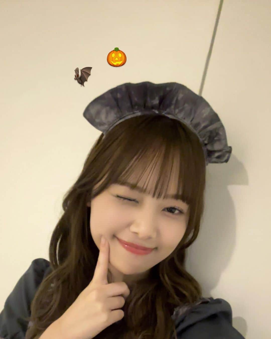 濱岸ひよりさんのインスタグラム写真 - (濱岸ひよりInstagram)「一足先にハロウィン🎃🤍  #hamahiyogram #濱岸ひより #ミーグリ」10月22日 20時00分 - hiyotan928_official