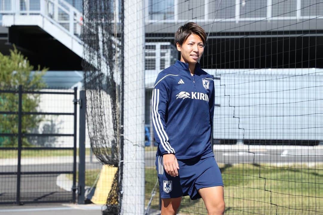 清家貴子のインスタグラム：「🇯🇵→🇺🇿 パリ五輪アジア予選 応援よろしくお願いします！ ©︎JFA  #なでしこジャパン  #jfa」