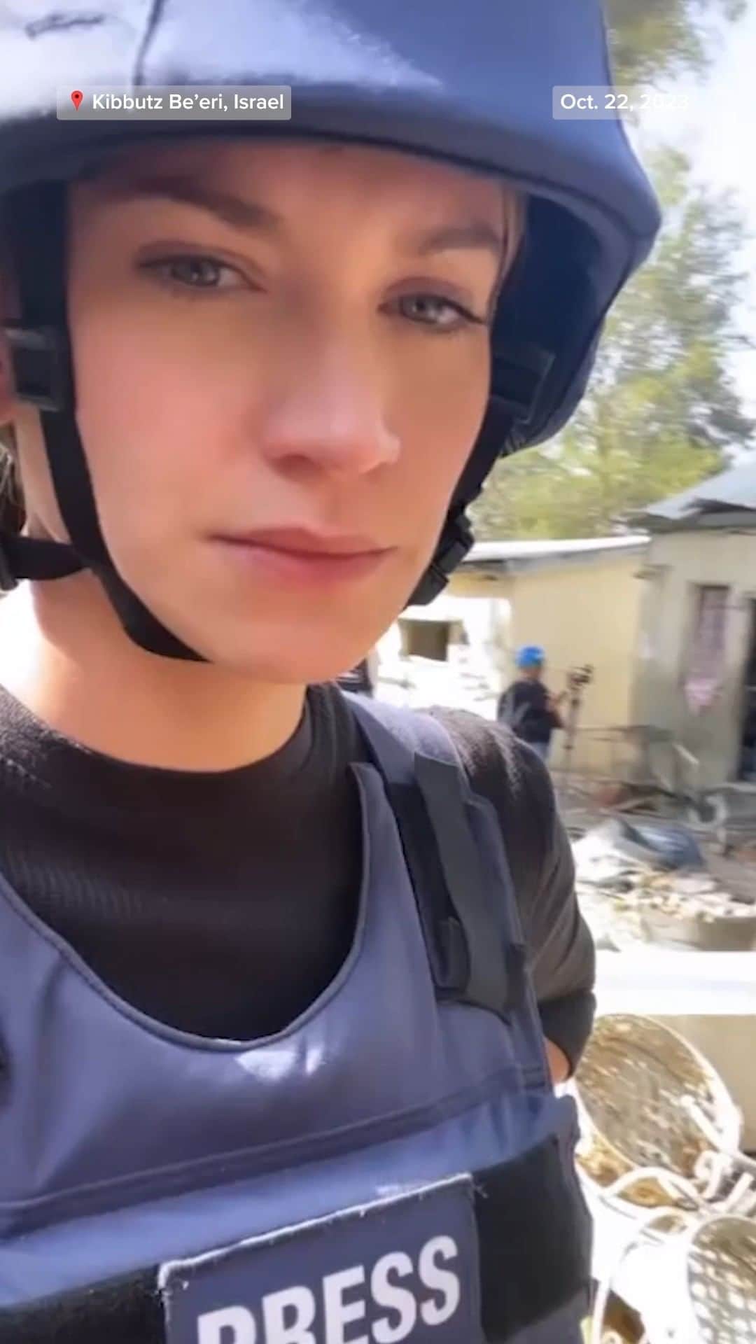 NBC Newsのインスタグラム：「NBC News’ @ellison.barber toured Kibbutz Be’eri in Israel where more than 100 people were massacred by Hamas terrorists on October 7th, according to the Israeli government.」