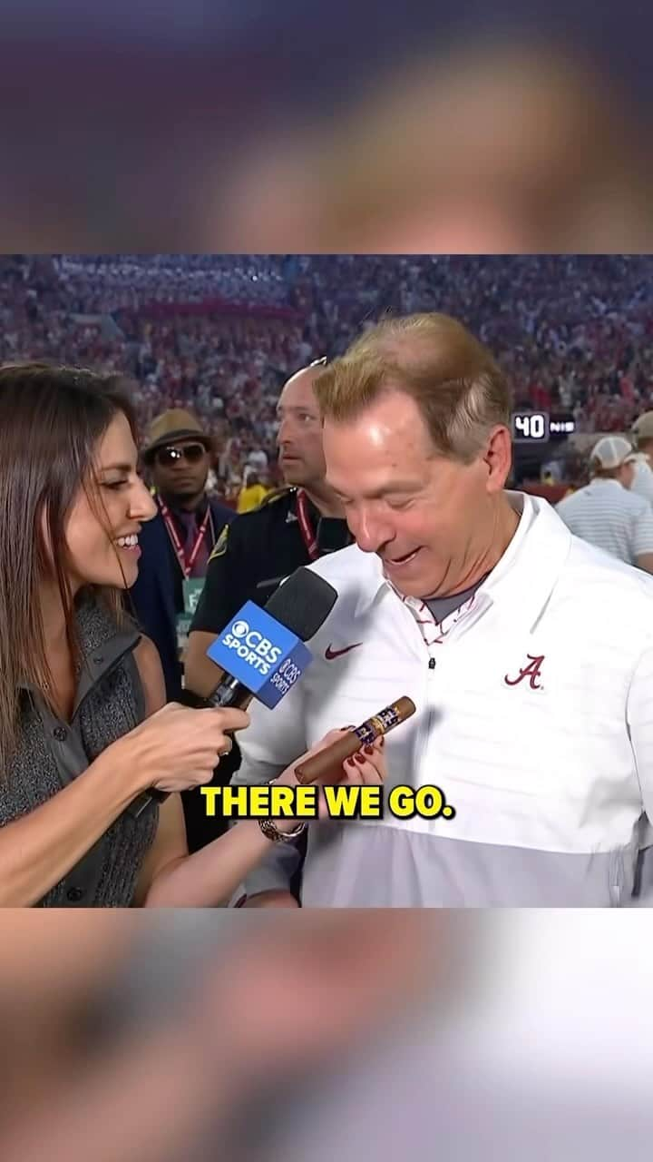 ジェニー・デルのインスタグラム：「A post-game to remember!  Cigar smiles, giggles & a great win by @alabamafbl ♥️ #ChewOnIt」