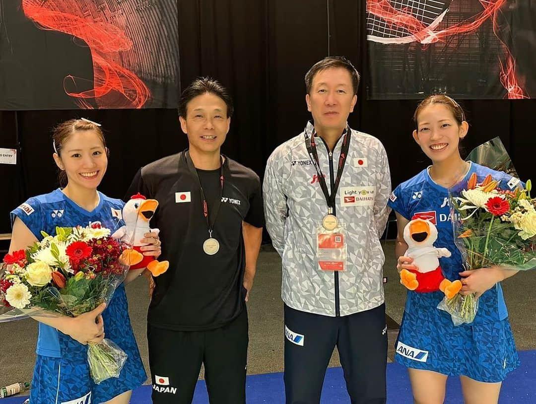 志田千陽のインスタグラム：「. デンマークオープン準優勝でした🥈🇩🇰 応援、ありがとうございました。  来週も頑張ります☺︎」