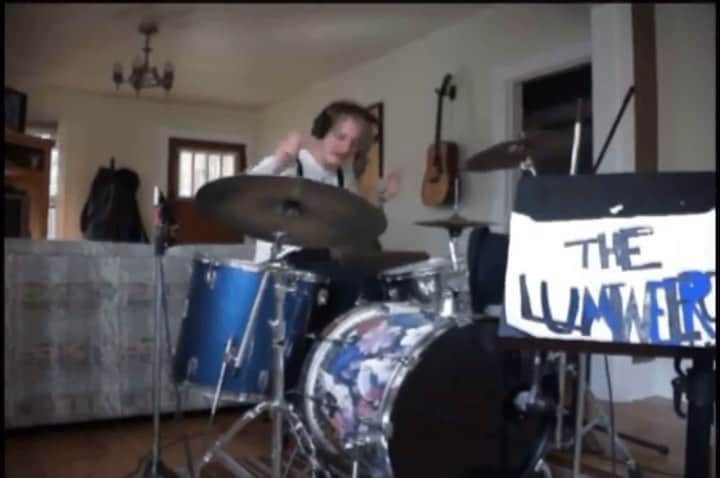 The Lumineersのインスタグラム：「13 years ago - tracking ‘Morning Song’ drums in our first house in Denver where @wesleyschultz and I lived together and wrote music together and occasionally took over the living room to record drums - @jeremiahfraites」