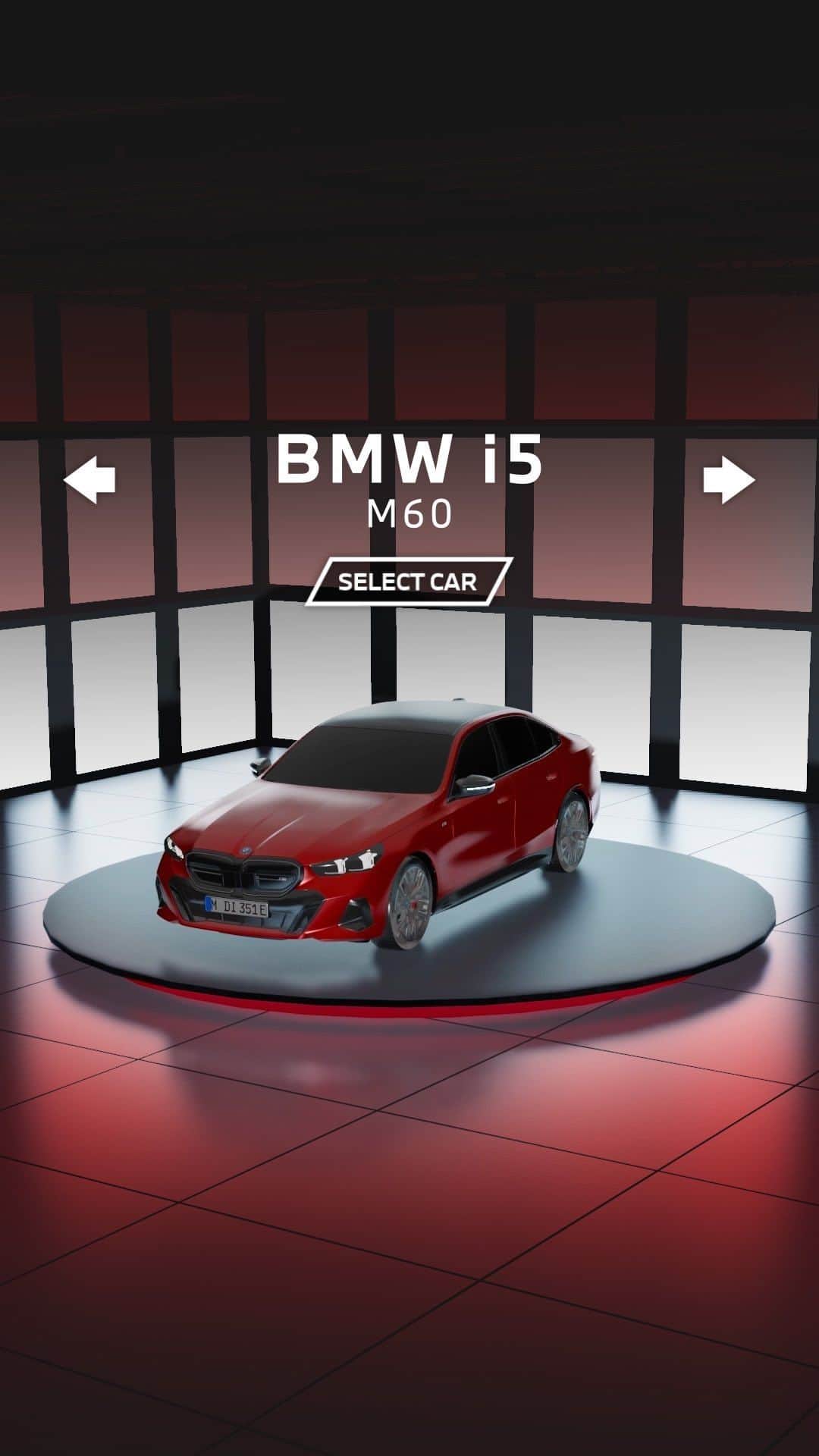 BMWのインスタグラム：「Welcome to the BMW i Garage 🕹️ 100% electric.   SELECT YOURS ⤵️  ⚪  The BMW i5 🔴  The BMW i5 M60   #THENEWi5 #THEi5 #BMW #BMWi #BMWElectric #BMWGAMING  __ BMW i5 eDrive40​: Combined power consumption: 19.7–15.9 kWh/100 km. Combined CO2 emissions: 0 g/km. Electric range: 472–582 kilometers.  BMW i5 M60 xDrive Sedan: Combined power consumption: 21.2–18.2 kWh/100 km. Combined CO2 emissions: 0 g/km. Electric range: 439–516 kilometers. All data according to WLTP. Further info: www.bmw.com/disclaimer」