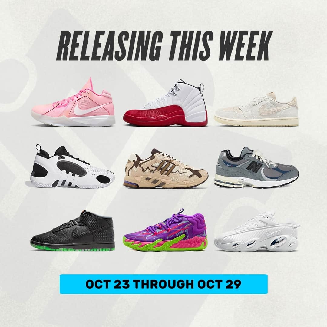 Sneaker Newsさんのインスタグラム写真 - (Sneaker NewsInstagram)「#SNReleaseAlert: Here's a peek at what's dropping this week. Will you be going for any of these?⁠ ⁠ For a look at the full release round-up, hit the link in the bio 📝」10月23日 1時00分 - sneakernews