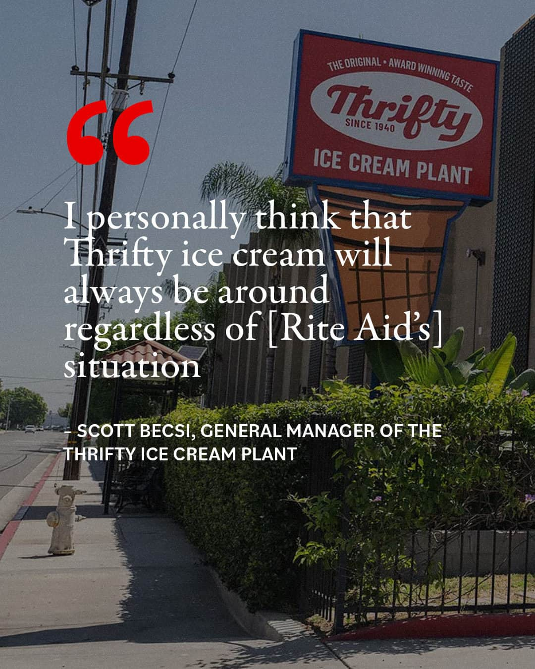 Eater LAさんのインスタグラム写真 - (Eater LAInstagram)「Thrifty ice cream has been an unwavering presence for Southern Californians since its inception in 1940. Yet rumors of mergers and acquisitions, and even recent bankruptcy filings, have surfaced from time to time, worrying longtime devotees about the future of the brand.   Tap the link in bio to read more about the past, present, and future of LA's beloved ice cream brand from Eater LA senior editor Cathy Chaplin (@gastronomyblog).」10月23日 1時30分 - eater_la