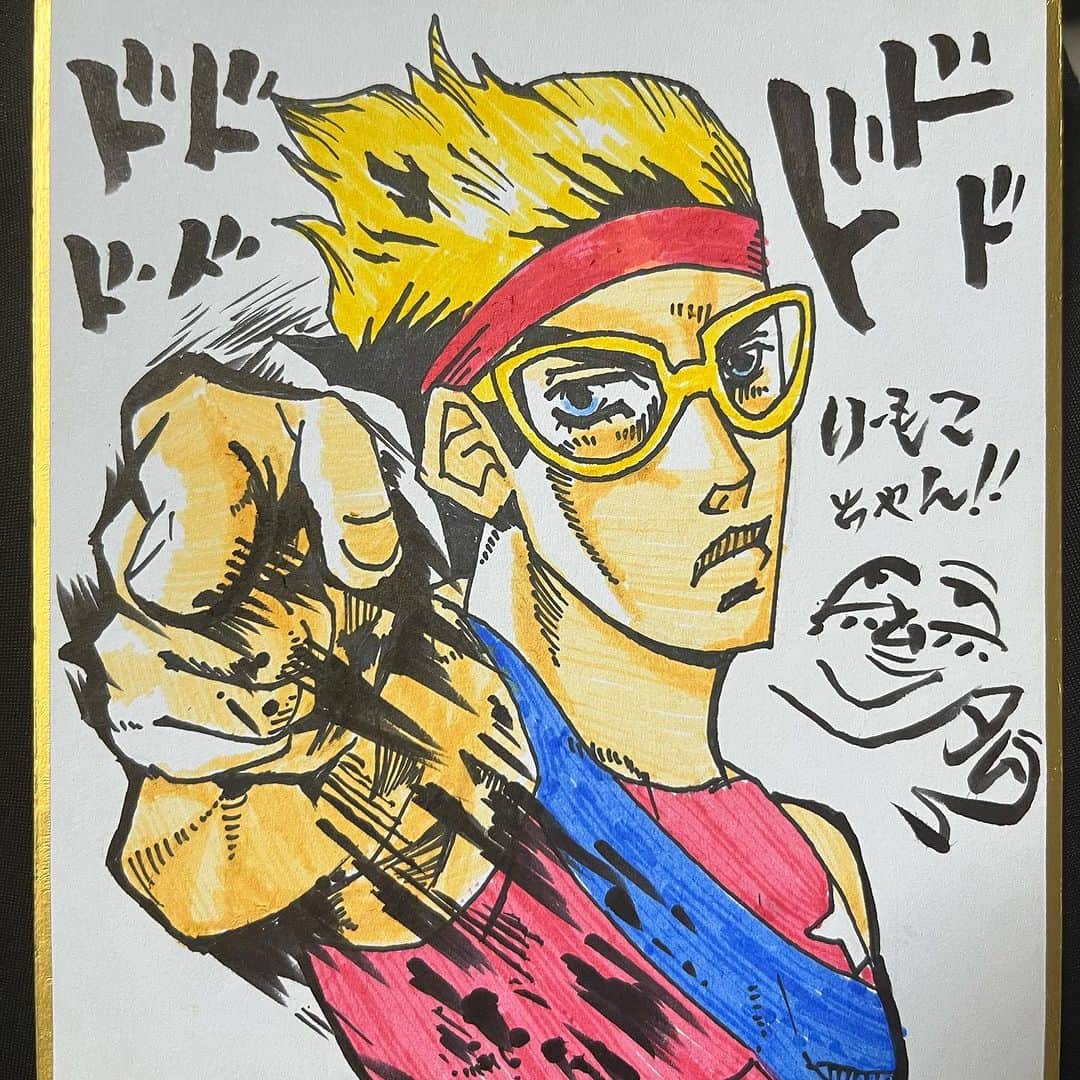 ムラムラタムラさんのインスタグラム写真 - (ムラムラタムラInstagram)「ジョジョ風イラストでリクエストもらったんで描いたやつ＼(^o^)／  #承太郎 #ジョジョ」10月23日 0時55分 - muramocochan