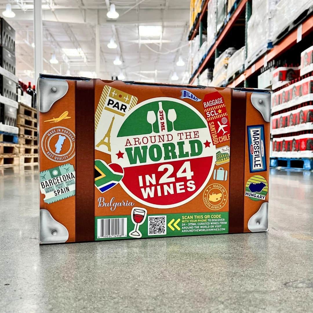 Costcoのインスタグラム：「Explore the world of wine with this collection of red, white, pink and sparkling options from renowned wine regions. 🌎🍷 Please drink responsibly.」