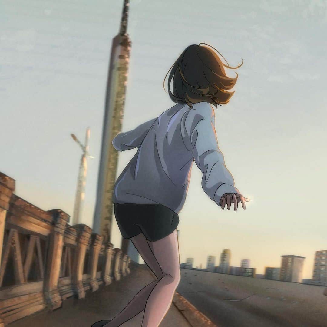 夏目雛子のインスタグラム：「I drew this based on the video 🛹  #conceptart #conceptartist #characterart #artstyle #digitalpainting #digitalartist #digitalillustration #digitaldrawing #anime #manga #girldrawing #イラスト #イラストグラム」