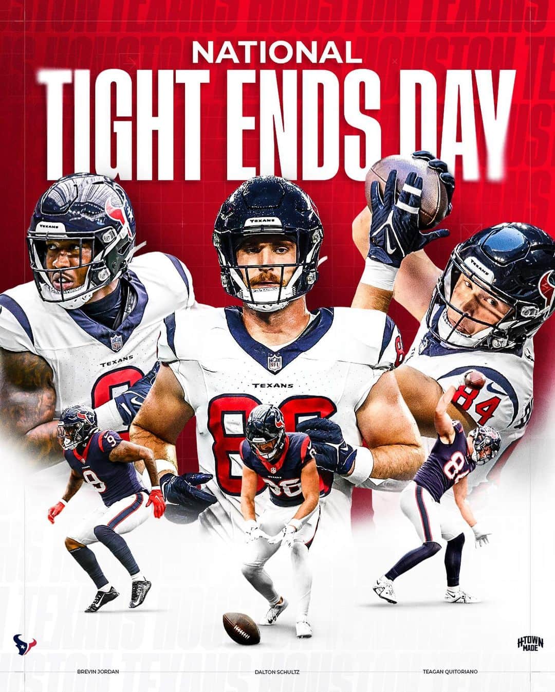 ヒューストン・テキサンズのインスタグラム：「Happy National Tight Ends Day to all who celebrate 🫡」