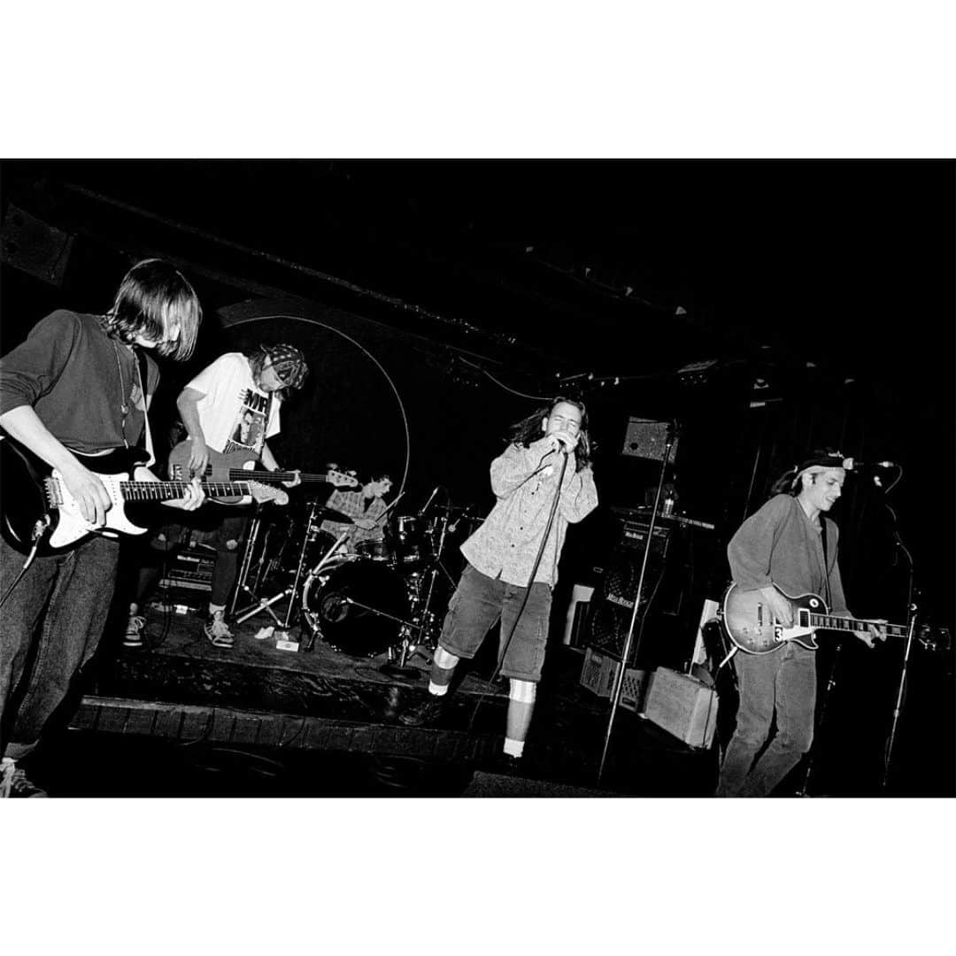 パール・ジャムのインスタグラム：「33 years ago, Mookie Blaylock played their first show at Seattle's Off Ramp Cafe.  📸: Karen Mason-Blair」