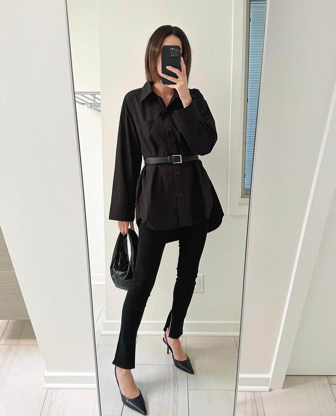 のインスタグラム：「Monochrome moments in the new Jayla Split Skinny.」