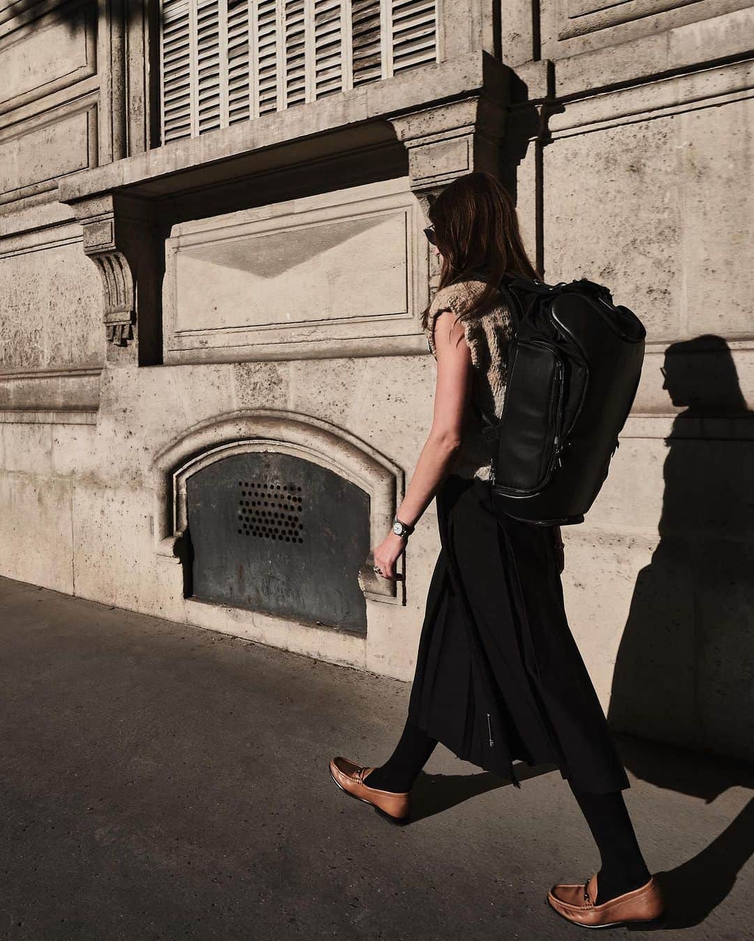 のインスタグラム：「The AVON Backpack from our Fall/Winter 23’ editorial, shot in Paris by @graemegaughan   Learn more about the collection on www.coteetciel.com」