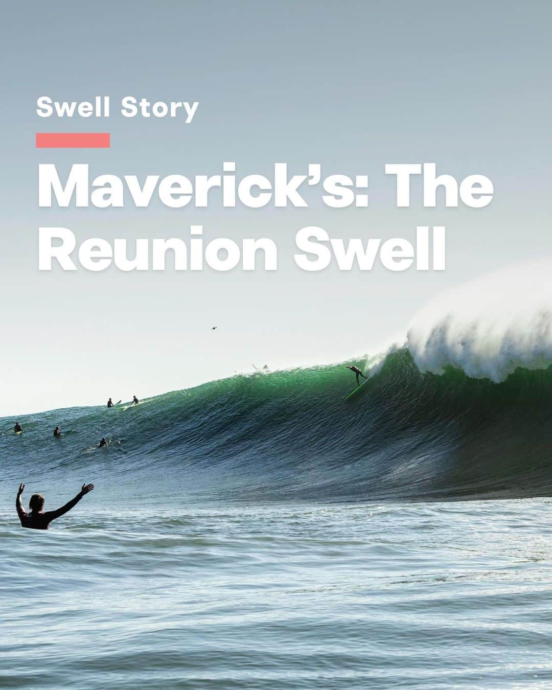 surflineのインスタグラム：「Thursday, October 19th won’t go down in the extra-extra large history books at Maverick’s. It may, however, go down as one of the prettiest, warmest, glassiest, almost-friendliest days in a very long time. Full #SwellStory from this beautiful day of waves now live through the link in our bio.」