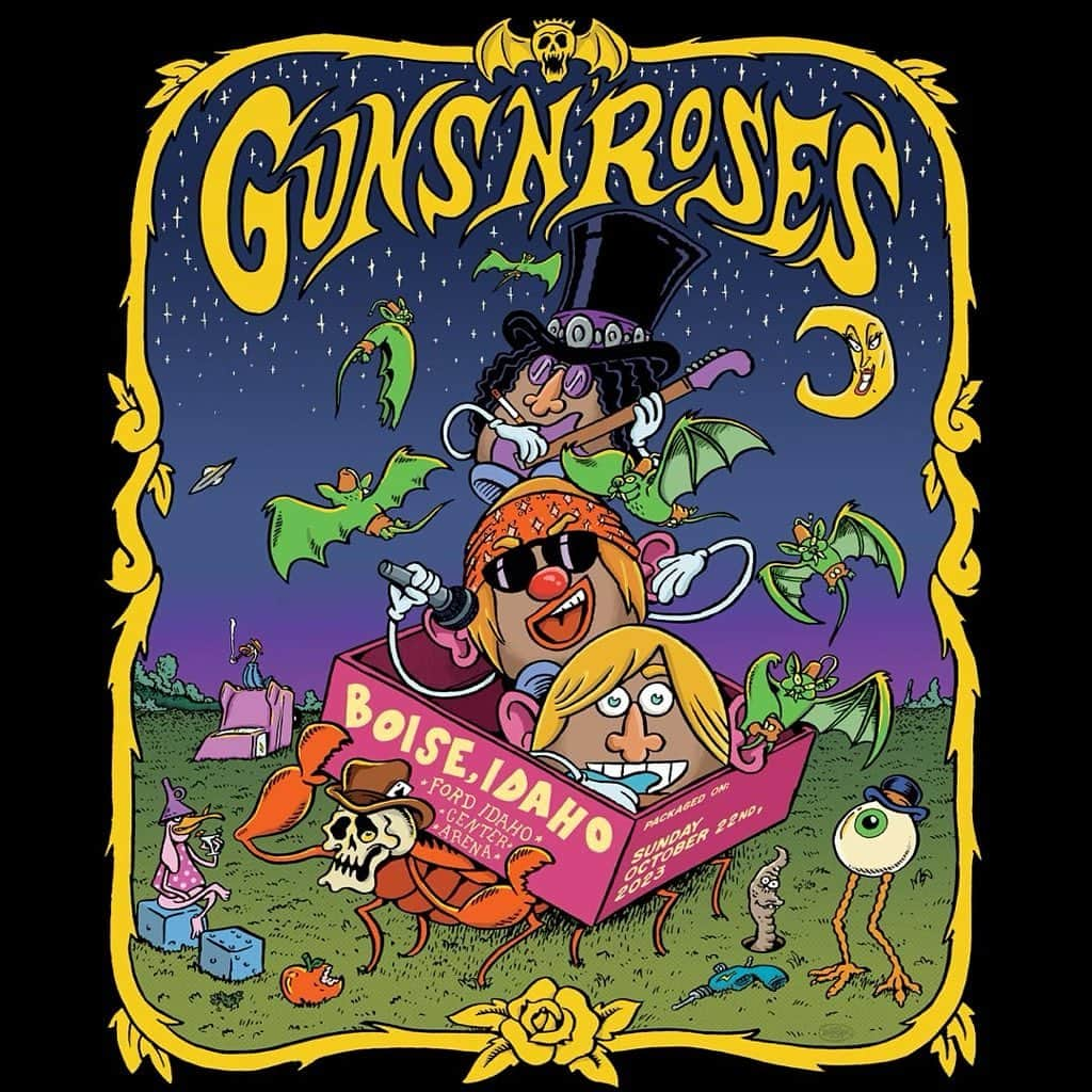 Guns N' Rosesさんのインスタグラム写真 - (Guns N' RosesInstagram)「It’s been over 20 years, Idaho! Are you F’N’ ready?⚡️」10月23日 3時48分 - gunsnroses