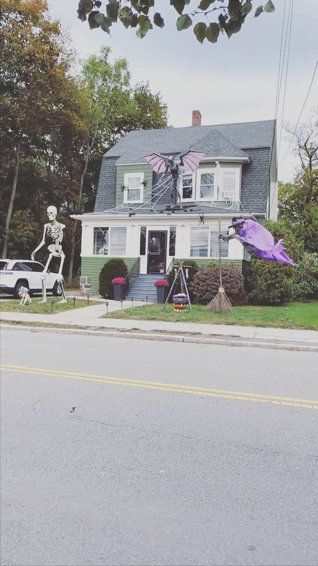 pugsofinstagramのインスタグラム：「Archie’s Spooky Sunday Patrol #halloween #medfordma」