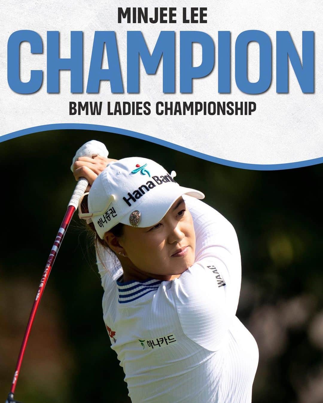 チョン・インジのインスタグラム：「Minjee Lee wins the BMW Ladies Championship in a playoff for her second victory in three starts! 🏆🇦🇺」