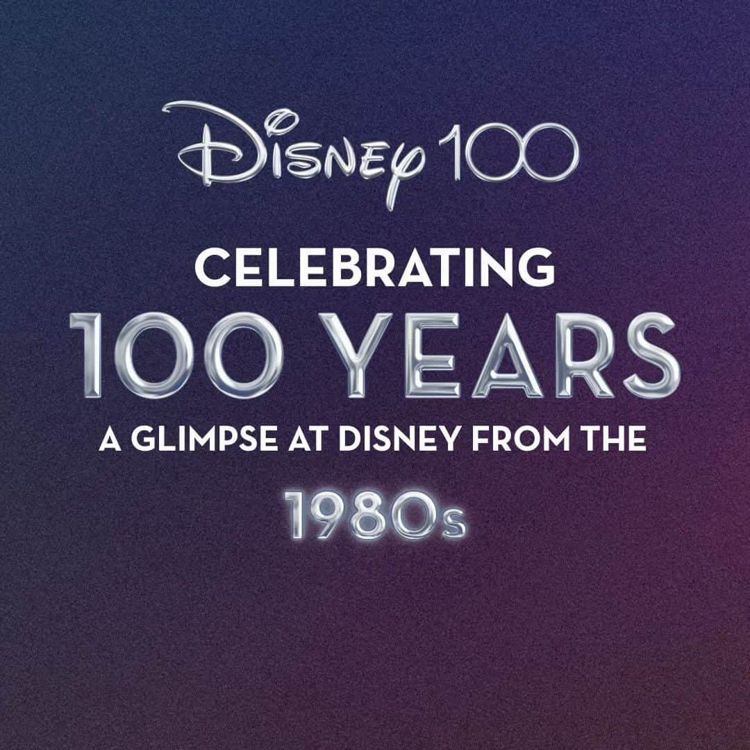 Disneyのインスタグラム：「In the 1980s, you could first tune in to Disney Channel, visit EPCOT, and see The Little Mermaid! Swipe through to discover all of the amazing things happening at Disney throughout the decade. ✨8️⃣0️⃣✨ #Disney100」