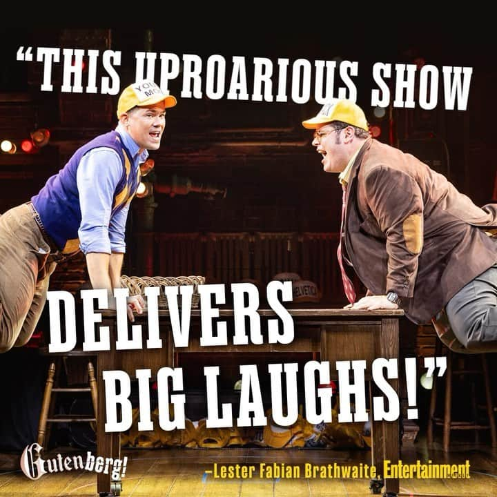 ジョシュ・ギャッドのインスタグラム：「“This is a two-man show that puts on full display just what makes @joshgad and @andrewrannells such special performers.” -@entertainmentweekly」