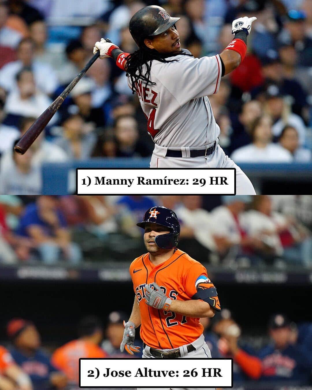 MLBのインスタグラム