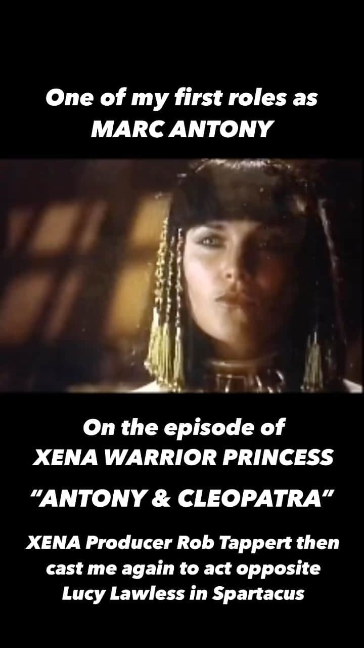 マヌー・ベネットのインスタグラム：「Interesting analysis of one of my first acting roles playing opposite the amazing Lucy Lawless on her show Xena: Warrior Princess. This opportunity led to my landing the role of Crixus on Spartacus, again acting alongside Lucy as Lucretia (Domina), wife of the Dominus, Batiatus, played by John Hannah.  #xena #spartacus #crixus #lucretia #lucylawless」