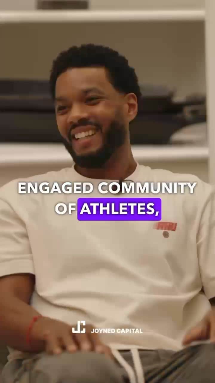 のインスタグラム：「@joynedcapital is finally here! Three years of work in the making. Solving the problem that every athlete is facing.」