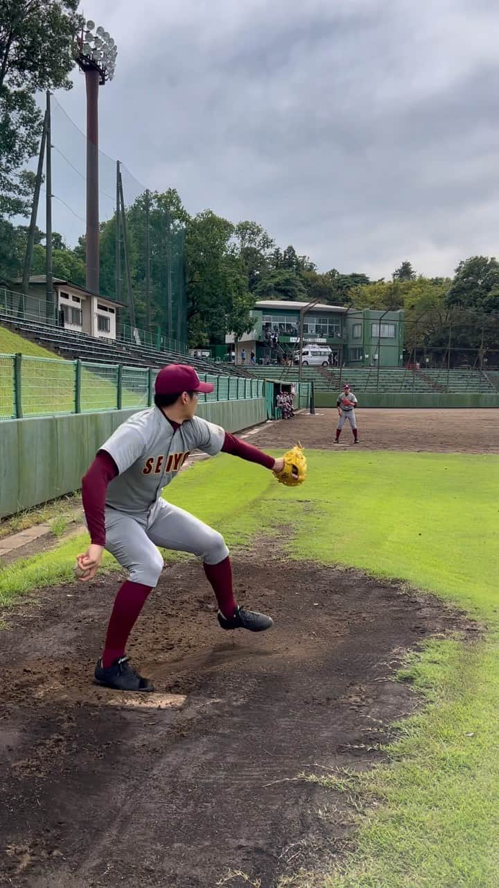 しょーたのインスタグラム：「第2話試合シーンの撮影前にピッチング練習！  ボール受けてくれてるのは江戸川役の春瑠くんです。 まだ見ていない方はU-NEXT、TVerにて見逃し配信あるので是非っ⚾️  #下剋上球児 #児玉拓海 #ネクストバッターよいしょー」