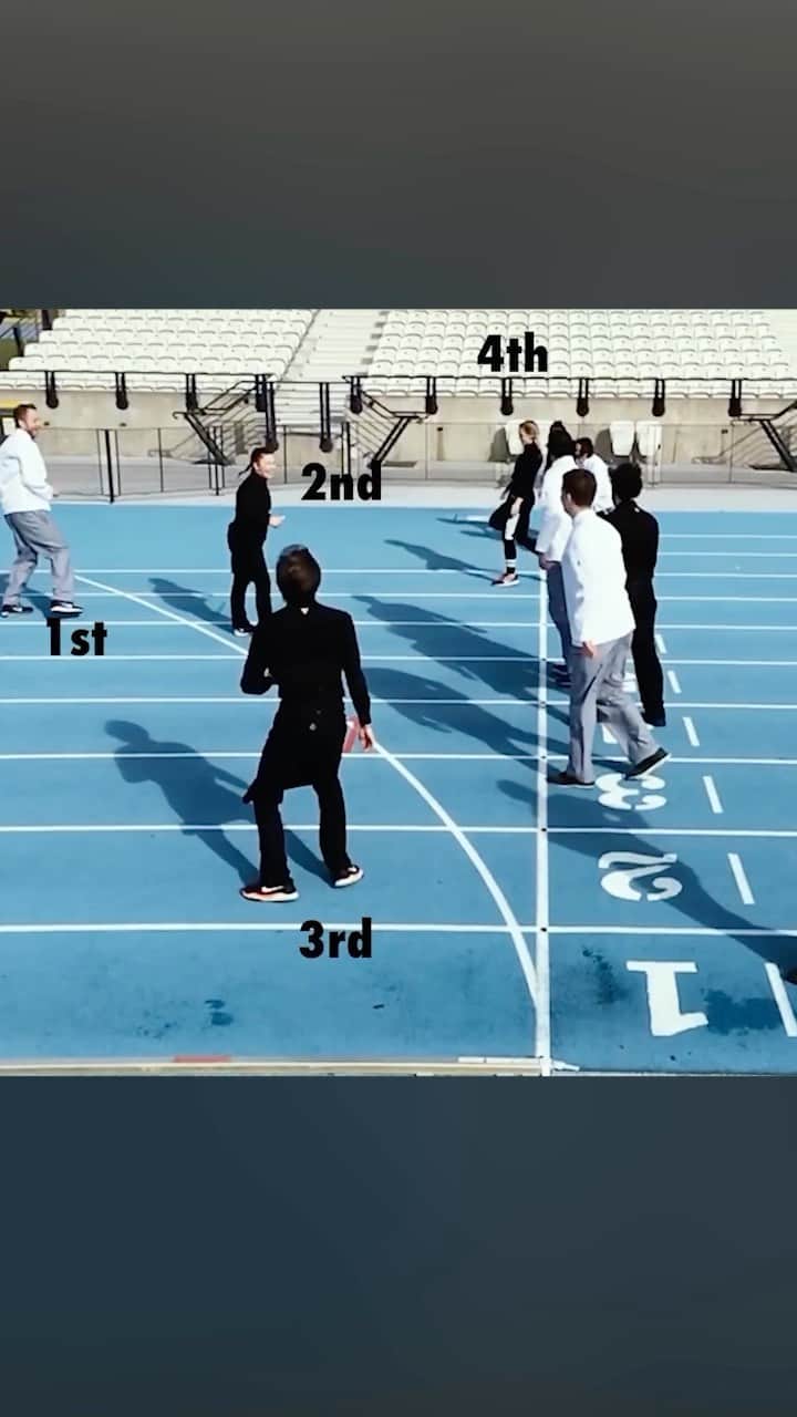 Hamish & Andyのインスタグラム：「In a 100m race, it’s hard to come 1st. But even harder to come 5th!」