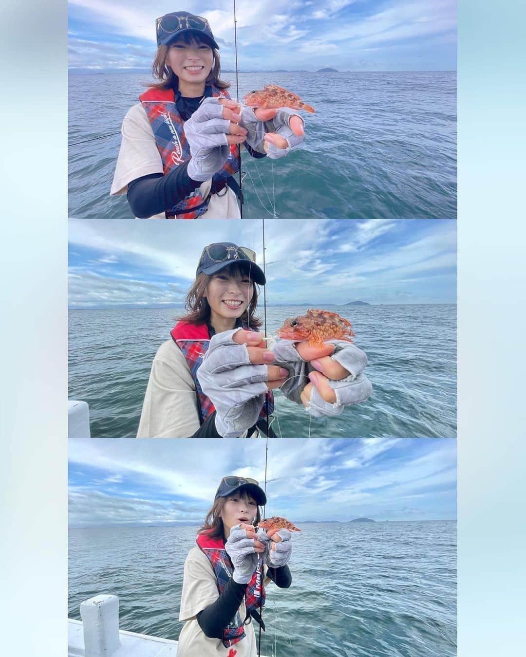 高本采実さんのインスタグラム写真 - (高本采実Instagram)「🎣 玄界灘へ2DAYS釣行！  1日目：SLJ 九州の渋いは、関西のええ感じぐらい釣れますね〜😂🎣 魚影の濃さなのか！？  なんだかんだオフショアでは初めてやったジグサビキ（ジグ+サビキ） 手乗りカサゴからサワラ、マゴチなど他魚種に遊んでいただきました✌︎  初心者の方でも手軽に楽しく釣りができるのでオススメの釣り種ですっ🎣  2日目：デイイカメタル 関西ではなかなかない、日中でのイカメタル！ ティップが入ったり浮くあたりを見て捉えて掛ける、楽しい釣り🤤 ダブルで釣れたり、4人全員ヒットしたり🦑 夜と違って虫が来ないから安心&集中して釣りできるので、個人的にはデイ派かもしれません🥺🎣  📺 ソルパラTV @saltparatv （YouTubeで見れます）  ⛴️ @guns.fishing  . . . .  #SLJ #サワラ #カサゴ #アラカブ #マゴチ #ジグサビキ #ケンサキイカ #イカメタル #デイイカメタル #玄界灘 #GUNS #福岡 #ソルパラTV #majorcraft #大物ハンター #アングラー #fishinggirl #钓鱼 #高本采実 #あやみん #ayamistagram」10月23日 8時13分 - ayami__summer