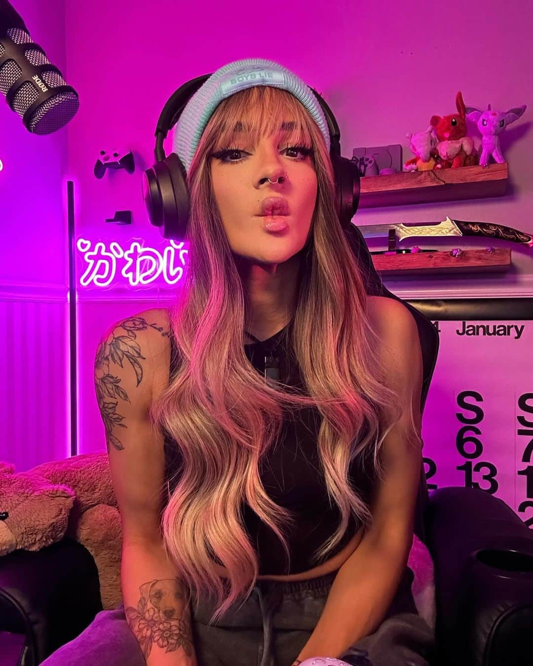 イーヴィーのインスタグラム：「Live on Twitch // Link in bio 🖤」