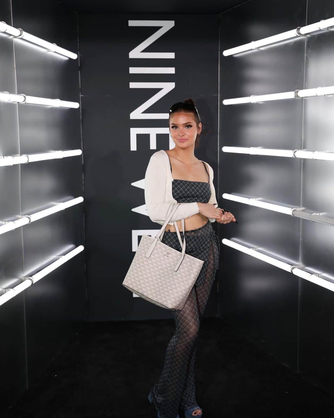 Brighton Sharbinoのインスタグラム：「@ninewest ☺️☺️ BRIGHTON15 for 15% off my favorite bagss 🛍️」