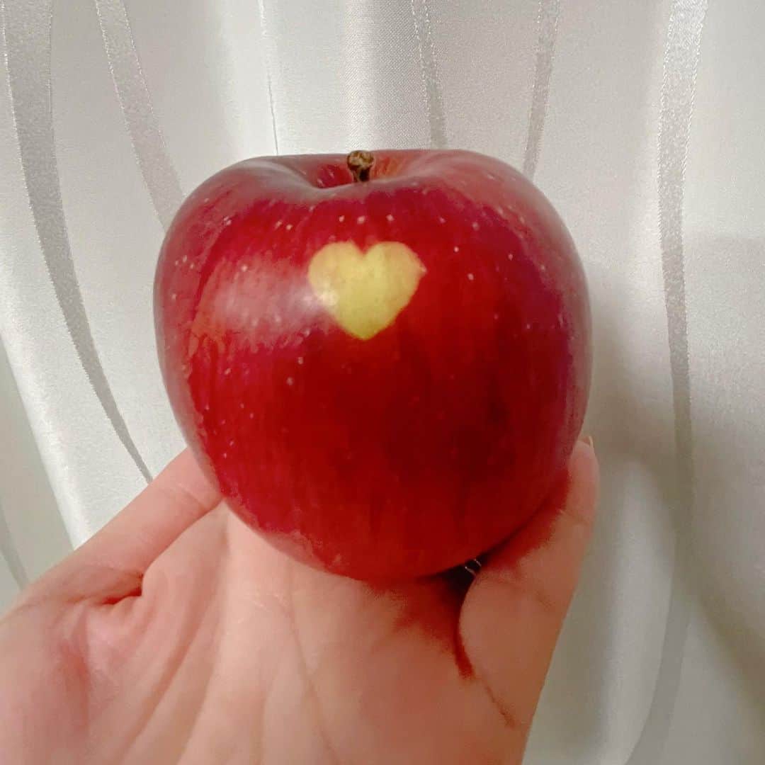 のインスタグラム：「長野のりんご🍎＆ぶどう🍇 どれ食べても美味しい😋  シナノスイート🍎の♡やばいね🥰 剥くのがもったいない💦  最後にとっておく🩷  #長野 #りんご #ぶどう #シナノスイート」