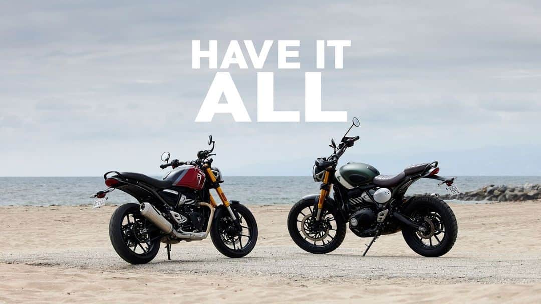 Triumph Motorcycles Japanのインスタグラム：「遂にSpeed 400 ＆ Scrambler 400 X の価格発表!!⁣ 更に先行予約プレゼントキャンペーンも本日より開催です！⁣ ぜひお近くのトライアンフ正規販売店へお問合せ下さい。⁣ http://bit.ly/3FpeW53  ⁣ #Speed400⁣ #Scrambler400X⁣ #バイク好きと繋がりたい⁣ #バイク乗りと繋がりたい⁣ #トライアンフ」