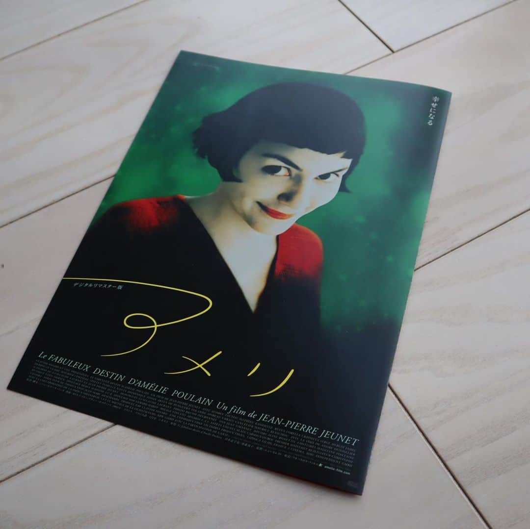 やまもとりえのインスタグラム：「「アメリ」のデジタルリマスター版が公開されるので、チラシにイラストを描かせてもらってます✨大好きな100%オレンジさんのイラストも載ってて素敵すぎる！！」