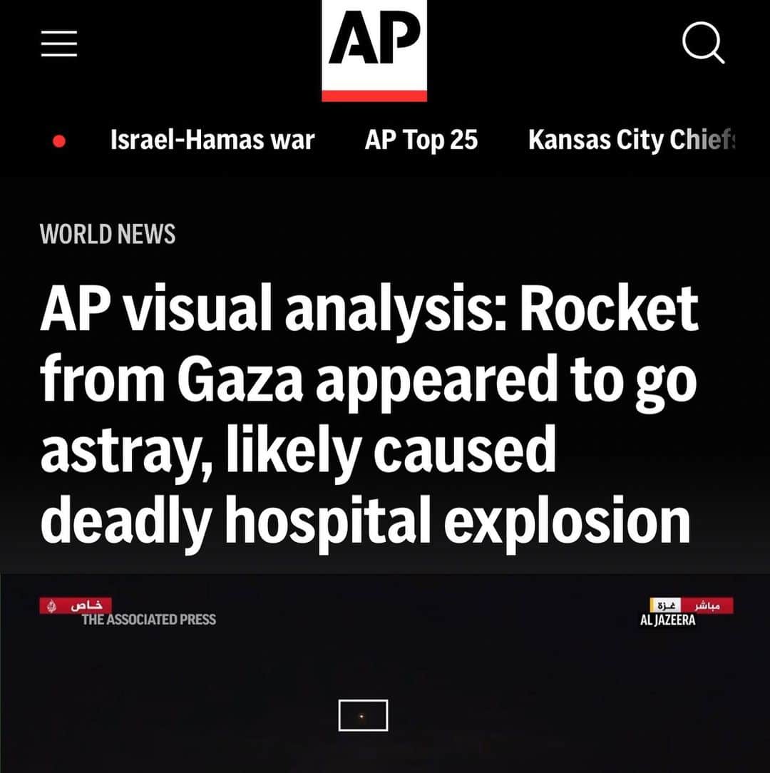 ジェシカ・サインフェルドさんのインスタグラム写真 - (ジェシカ・サインフェルドInstagram)「They decided to do a little investigative work about the Hamas rocket that killed innocent Palestinian people. Updated headlines from @cnn @apnews @wsj @aljazeeraenglish @nytimes」10月23日 13時21分 - jessseinfeld